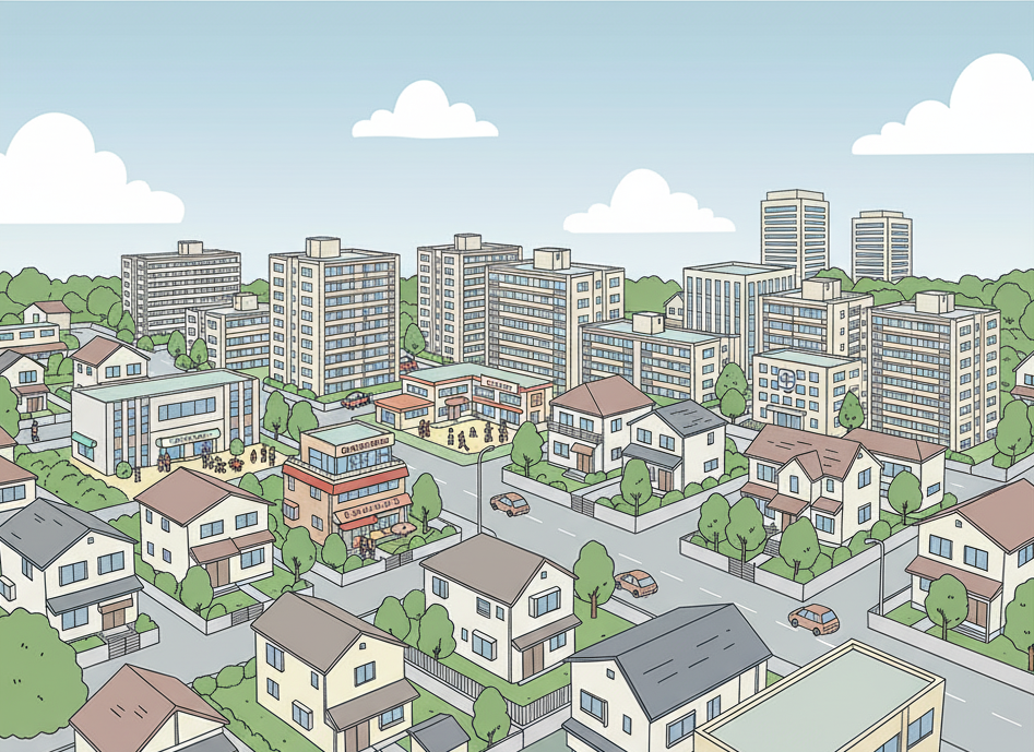 第一種住居地域のイメージ図