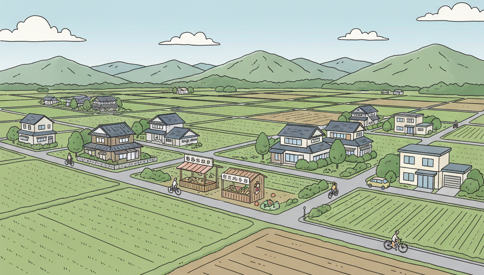 田園住居地域のイメージ図